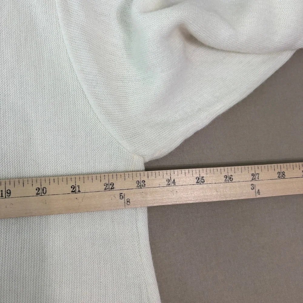 Vintage IZOD Lacoste Sweater XL White Knit Orlon Acrylic Knit Pullover Preppy